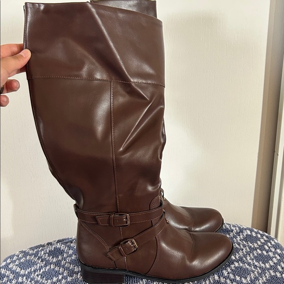 Arizona Denver Wide Calf Dark Brown boots - Picture 1 of 5